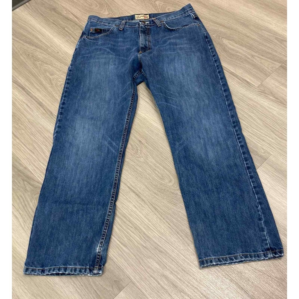 Wrangler 20X Mens Jeans‎ Blue Denim Straight Leg Size 33x30